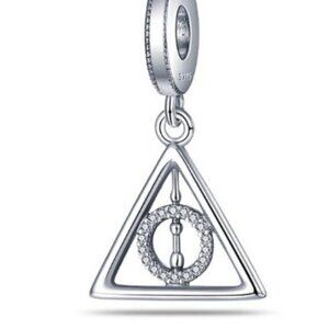Pandora Warner Bros Sterling Silver Harry Potter Deathly Hallows Bracelet Charm